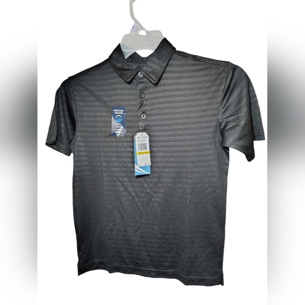 Nautica Boys School Uniform Polo – Black | M (10/12) Husky | NWT - Picture 2 of 8